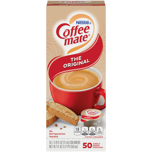 Coffee Mate Liquid Coffee Creamer, Original, 0.38 oz Mini Cups